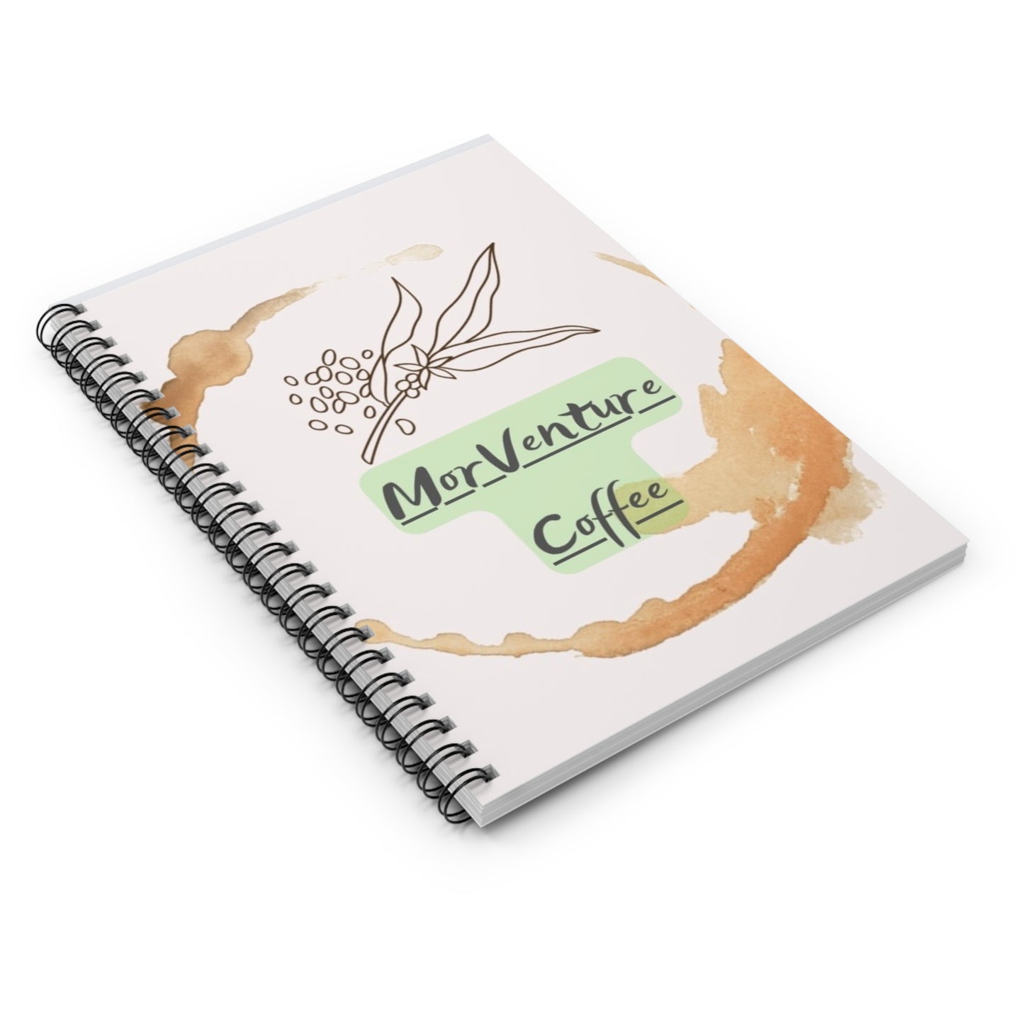 MorVenture Coffee Spiral Notebook - Ruled Line