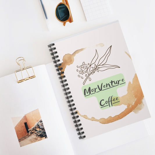 MorVenture Coffee Spiral Notebook - Ruled Line