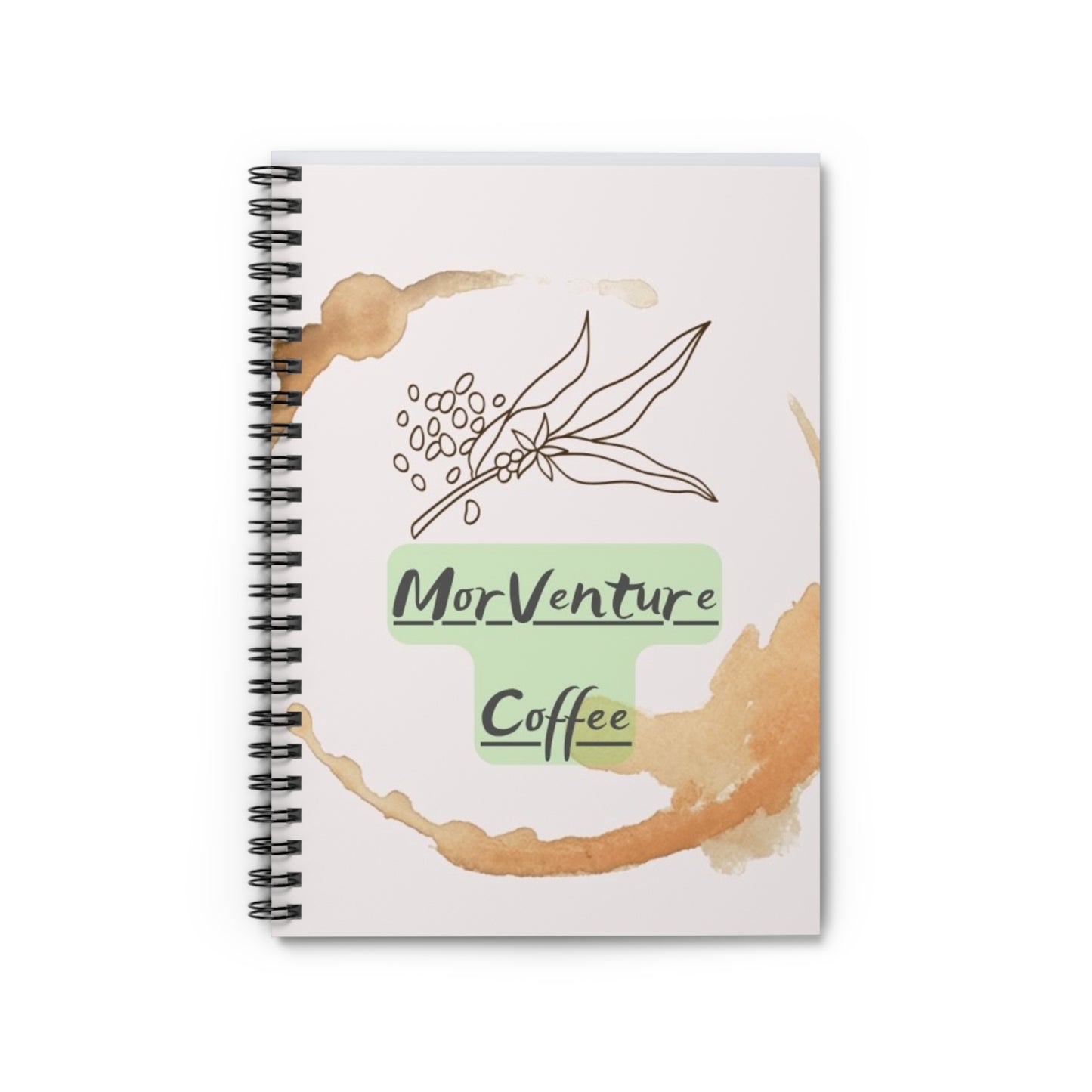 MorVenture Coffee Spiral Notebook - Ruled Line